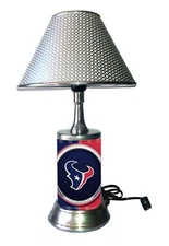 NFL Houston Texans table lamp with shade, desk lamp