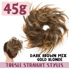 85G Thick Real as Human Messy Bun Hair Piece Scrunchie Updo Wrap Hair Extension