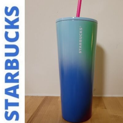 Starbucks 2023 Spring  4C Tilt Paint  Gradient Ombre SS Tumbler
