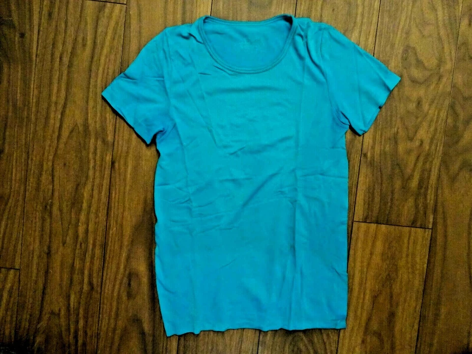 ** TCHIBO * DAMEN SPORTSHIRT - T-SHIRT - FITNESS GR. 38 S - BLAU - ATMUNGSAKTIV - Bild 1 von 1
