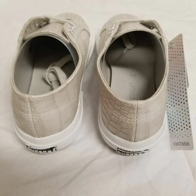 Zapatillas Superga Croc Repujadas Unisex M 4.5 W 6 Taupe S111XSW Tejidas Con Cordones Foto 4 de 4