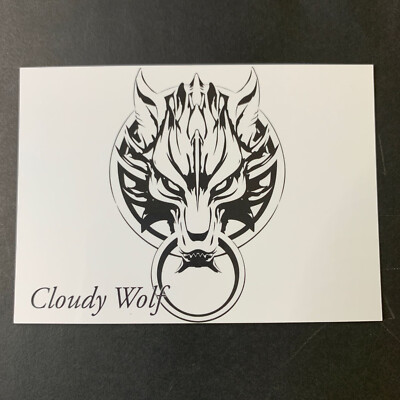 Final Fantasy VII CLOUDY WOLF 01-098 Chronology 3 Art Museum Digital Card Plus