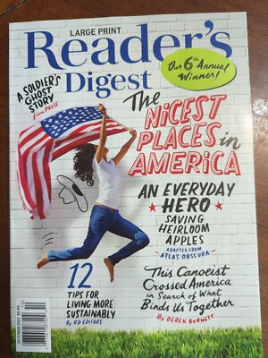 Reader's Digest Large Print October 2022 the Nicest Places in America RP