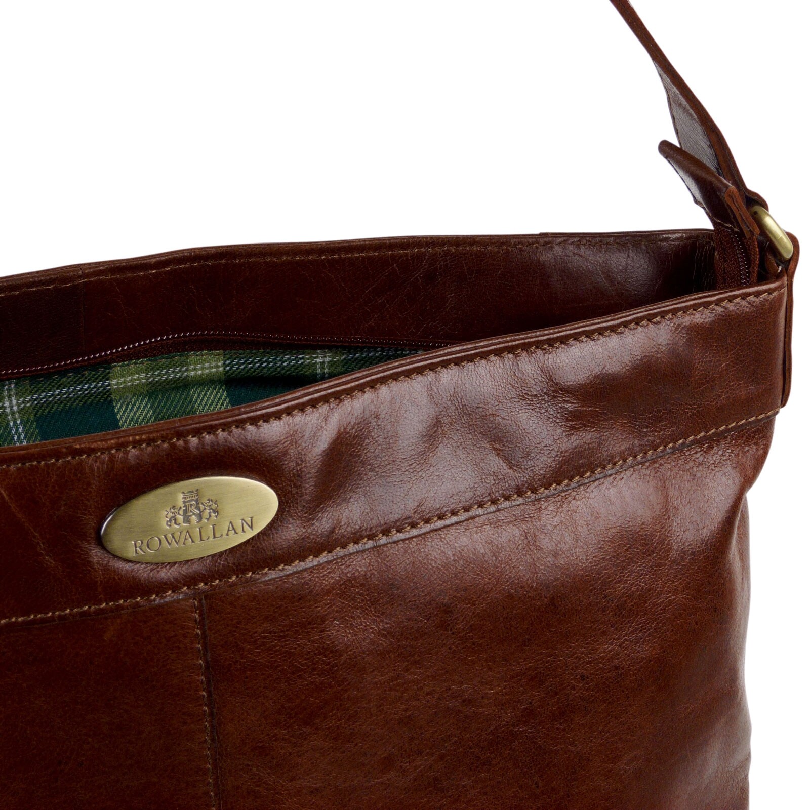 Rowallan Rucksack Ladies Cognac Leather Slouch Shoulder Bag Handbag by Rowallan of ...
