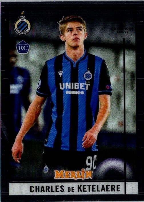 2020-21 Topps Merlin Chrome UCL #3 Charles de Ketelaere Bruges Rookie Card RC