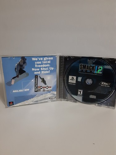 PS1 PlayStation 1 WWF SmackDown! 2 Know Your Role w/Manual Complete CIB Tested - Picture 2 of 4