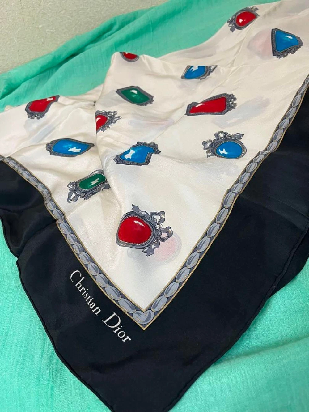 Christian Dior grande écharpe 85cm 33