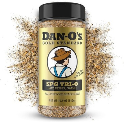 Dan-O s SPG Tri-O Seasoning   Salt, Pepper & Garlic Blend   Medium Bottle  