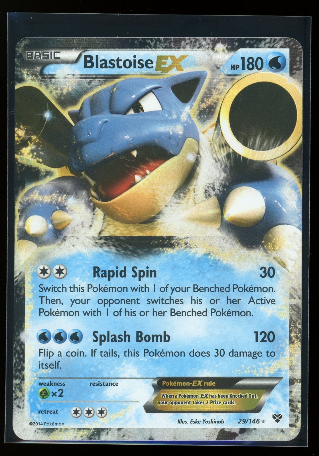 Blastoise EX 29/146 XY Base Set NM Ultra Rare Pokemon Card