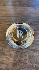Silver4 Pc Floating Chrome Wheel Center Caps for Rolls Royce 7.2in | ОEМ Quality
