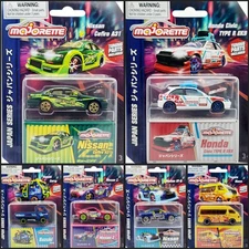 Majorette - Japan Series w/ Tuning Parts (Set of 6 Cars) Rubber Tires