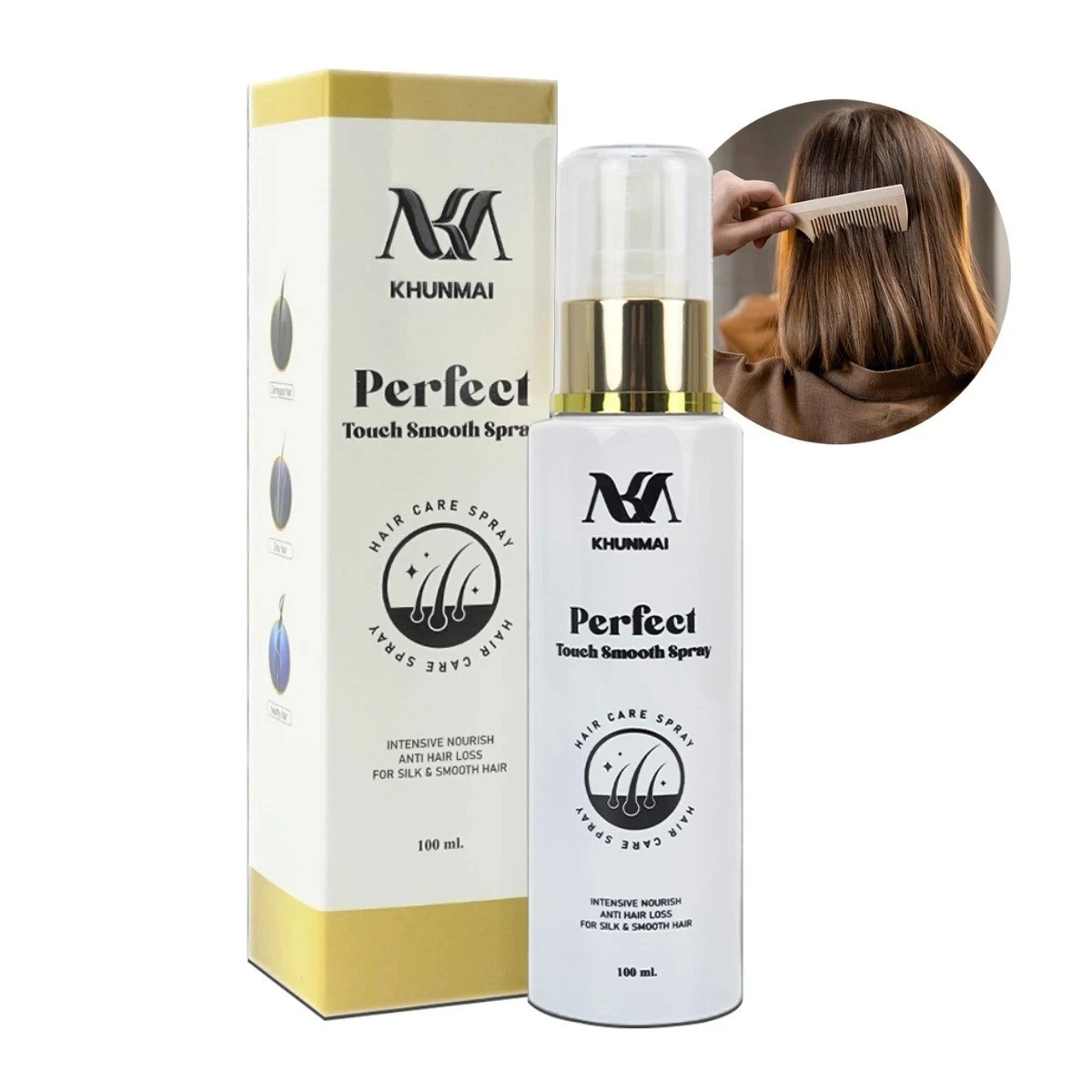 KHUNMAI Perfect Touch Smooth Spray Anti Hair Loss Hair Care Growth Serum 100ml