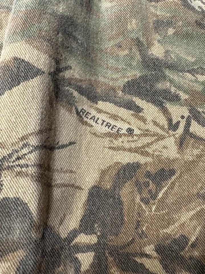 Vtg Duxbak REALTREE Camo Pants Men's 32x33 Hunting Jeans Straight Leg Denim - Image 2 of 4