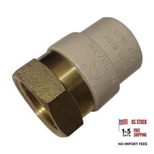 CPVC Transition Coupling, 3/4 inch CPVC x 3/4 inch 3/4" CPVC x 3/4" FNPT 5