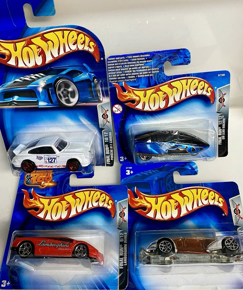4 x HOT WHEELS FINAL RUN 2003 LAMBORGHINI,PORSCHE RSR,AULBURN & GM LEAN MACHINE - Image 2 of 4