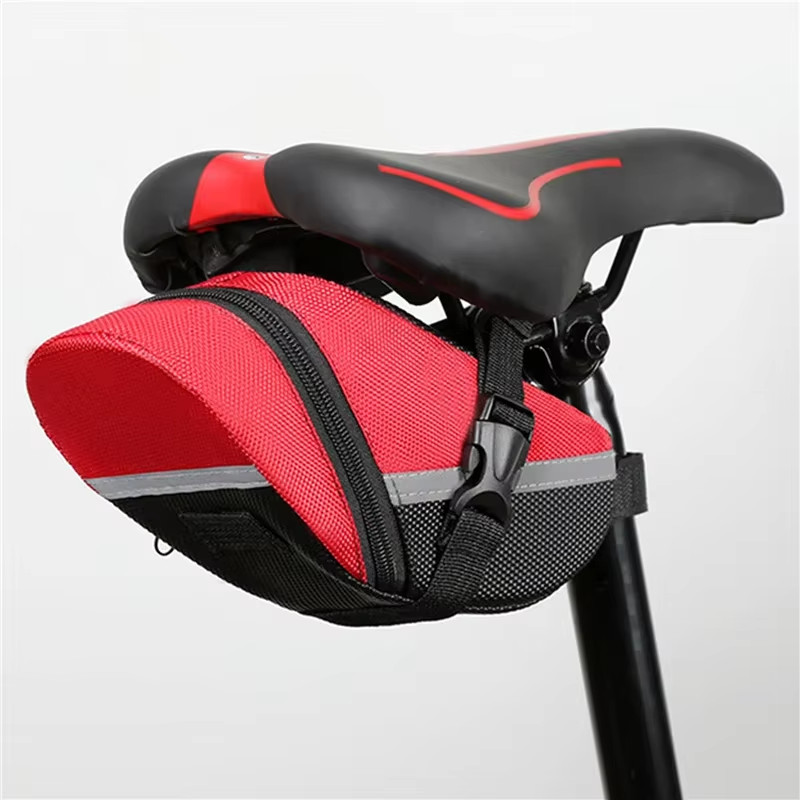 Nylon Bicycle Bag Waterproof Mountain Bike Saddle Storage Seat Rear Tool Pouch O