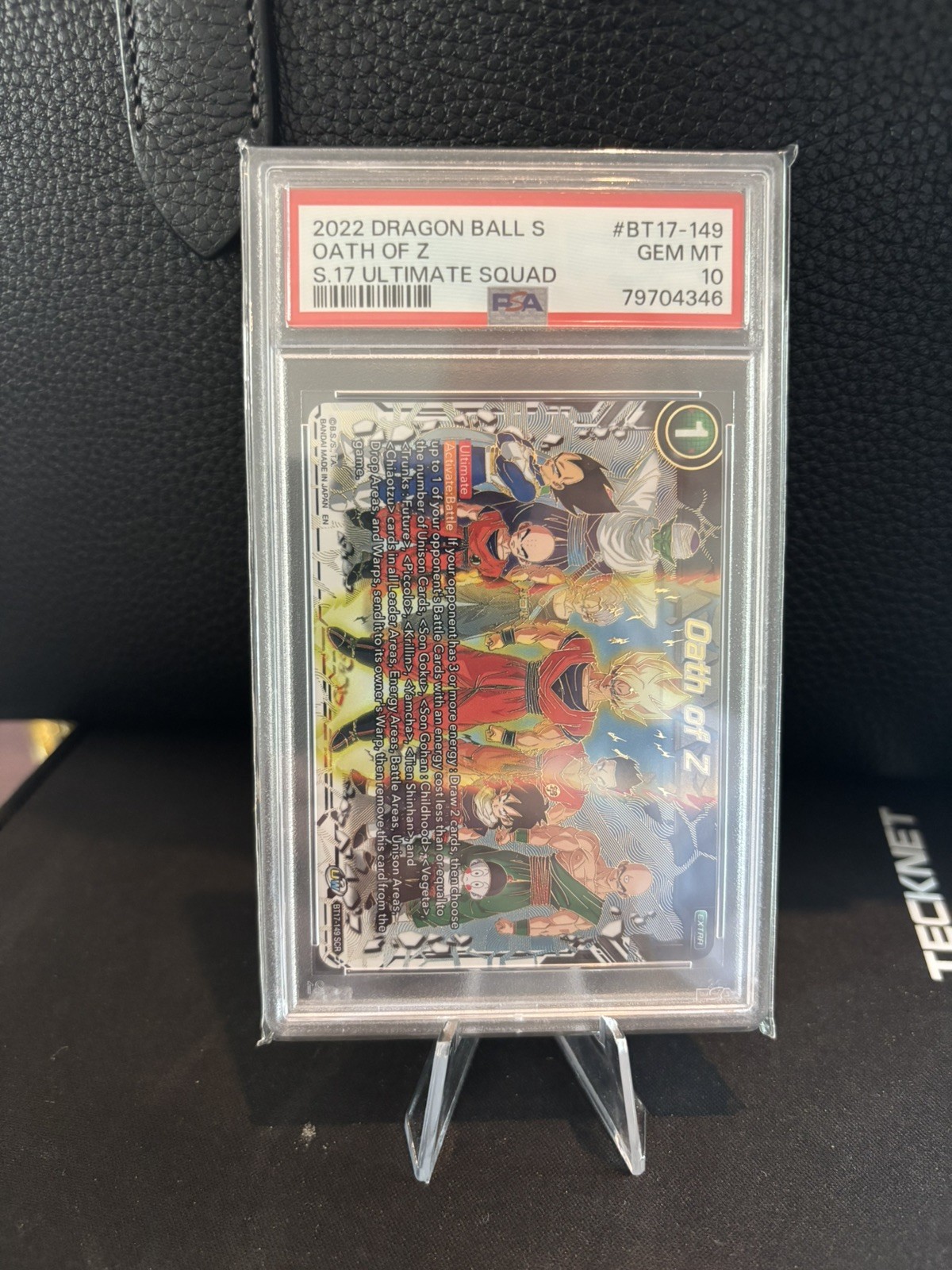 2022 Dragon Ball Super Card Game S 17 Ultimate Squad Oath Of Z PSA 10 #BT17-149