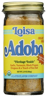 Loisa Adobo Organic Seasoning 2.9 Ounce Jar Oz