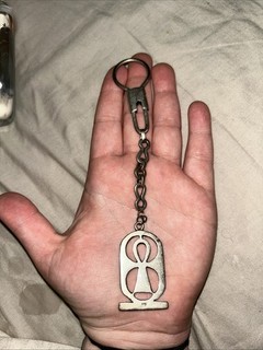 Egyptian Sterling Silver Keyring