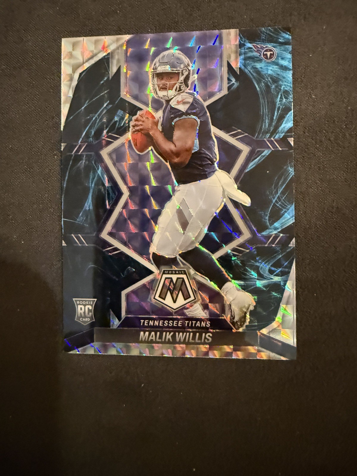 MALIK WILLIS RC - 2022 Panini Mosaic #302 Genesis Prizm SSP True Rookie