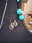 Lot Of 10++Vintage Blue Powder Coated Crackle Beaded Necklaces Trifari Earrings+ — photo 4