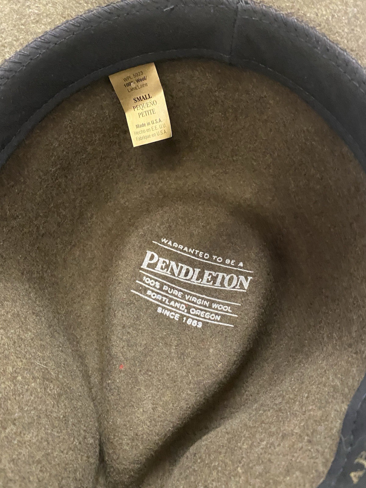 Authentic Pendleton Wool Hat Sz Small AB202-71008 - image 10