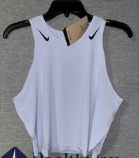 Nike AeroSwift Dri-FIT ADV Cropped Running Purple Blue Tank FN2713-057 Women S