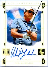 PHIL MICKELSON 2024-25 IMPECCABLE LIV GOLF HOLO GOLD LUMINARIES AUTO SP 8/10