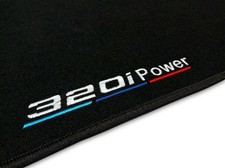 VELOURS FU�MATTEN f�r BMW 3 E46 (1998 - 2007) SCHWARZ - 2x 320i Edition