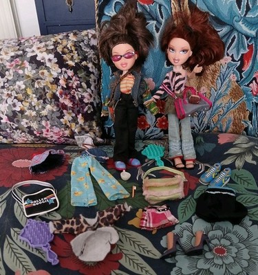 Vintage 2001 MGA Entertainment X2 Retro BRATZ Puppen & Kleidung Zubehör