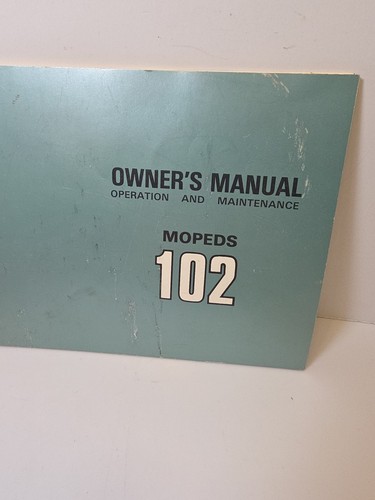 Peugeot Mopeds 102 SPB-U2, U3 Owners Manual Booklet - Bild 2 von 8
