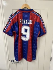 Barcelona Home Shirt With Ronaldo Number 9, Brand New, Unworn With Tags Size XXL