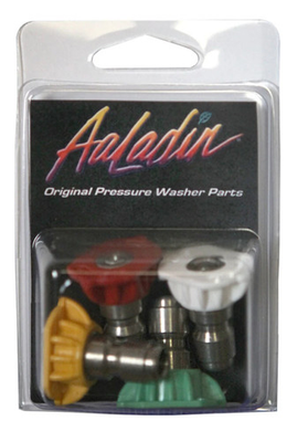 #ad Aaladin Cleaning Systems Pressure Washer Spray Nozzle Kit 5.5 Degrees: 0 15 25 $39.46