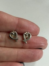 Tiffany & Co Paloma Picasso Loving heart earrings In Sterling Silver
