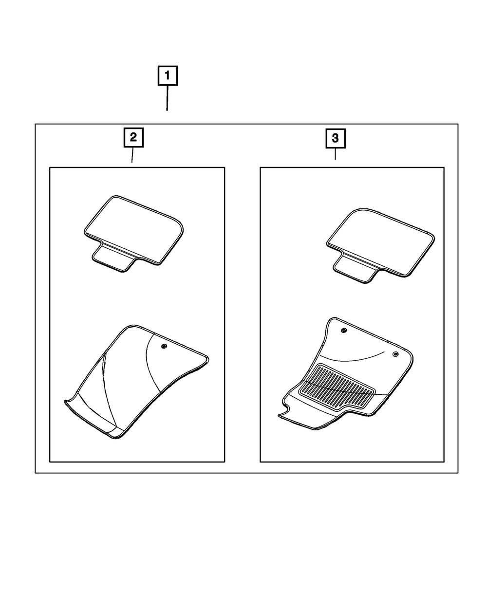 Genuine Mopar Mat Kit 7BX081F6AA