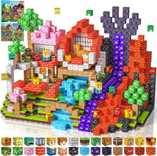 Costruzioni Magnetiche per Bambini 100 PCS 2CM 3+ Giochi Cubi Magnetici, Blocchi