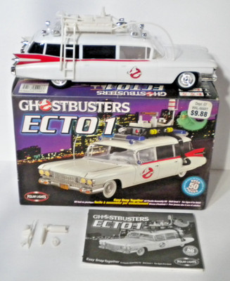Vintage 2002 Polar Lights Ghostbusters Ecto-1 Model Kit Y2K w/ Box Instructions