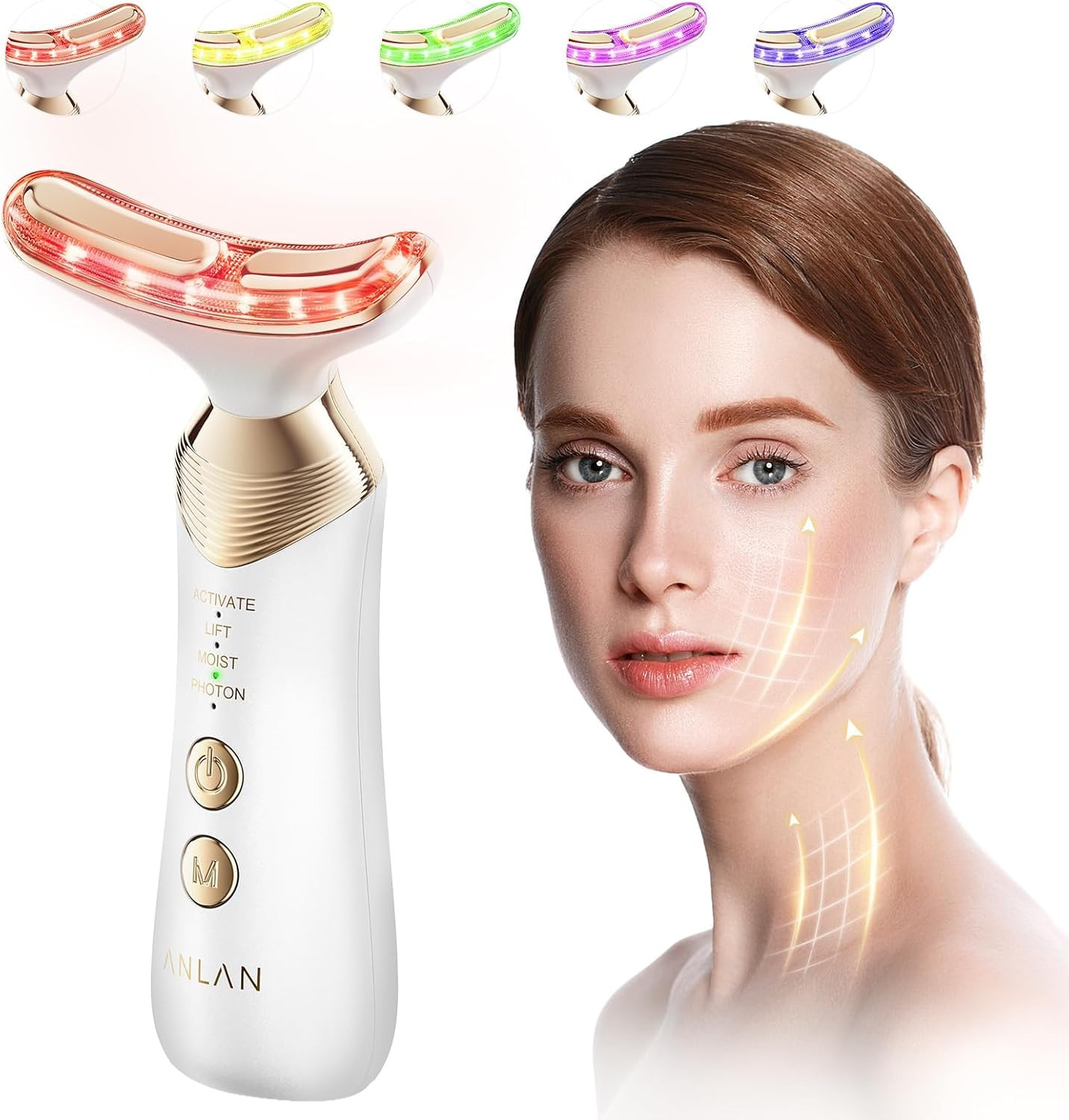 Oro 24K Massaggio EMS Lifting Viso: Bellezza Professionale Anti-Rughe