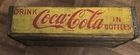 Vintage Yellow & Red Coca-Cola Bottle Crate! Great Condition!