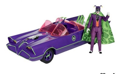 McFarlane Toys - DC Retro Batmobile & The Joker (Batman 66') 2pk, Gold Label, Am