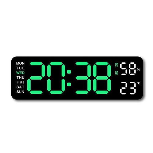 Digital Clock LED Display Desk Table Temperature Alarm Time Modern Home Decor - Picture 10 of 15