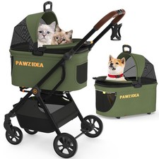 Pet Stroller 4 in 1 Foldable Carrier Car Seat