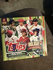 2023 Topps Baseball EXCLUSIVE Factory Sealed HOLIDAY MEGA Box-100 Crd+AUTO/RELIC