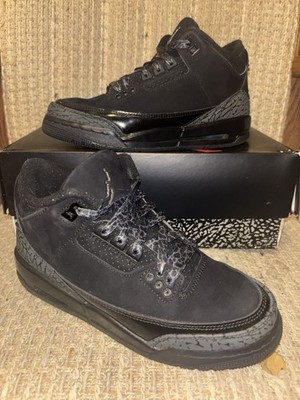 Air Jordan 3 Retro GS Athletic Shoes  Black Cat  DM0967 001 Size 4Y