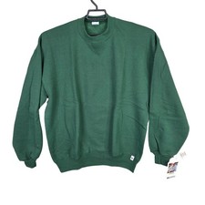 Mens Vintage 1990s Russell Athletic Green Sweatshirt Long Sleeve Crew Neck XL