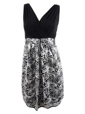 R M Richards Women's Soutache Fit Flare Dress