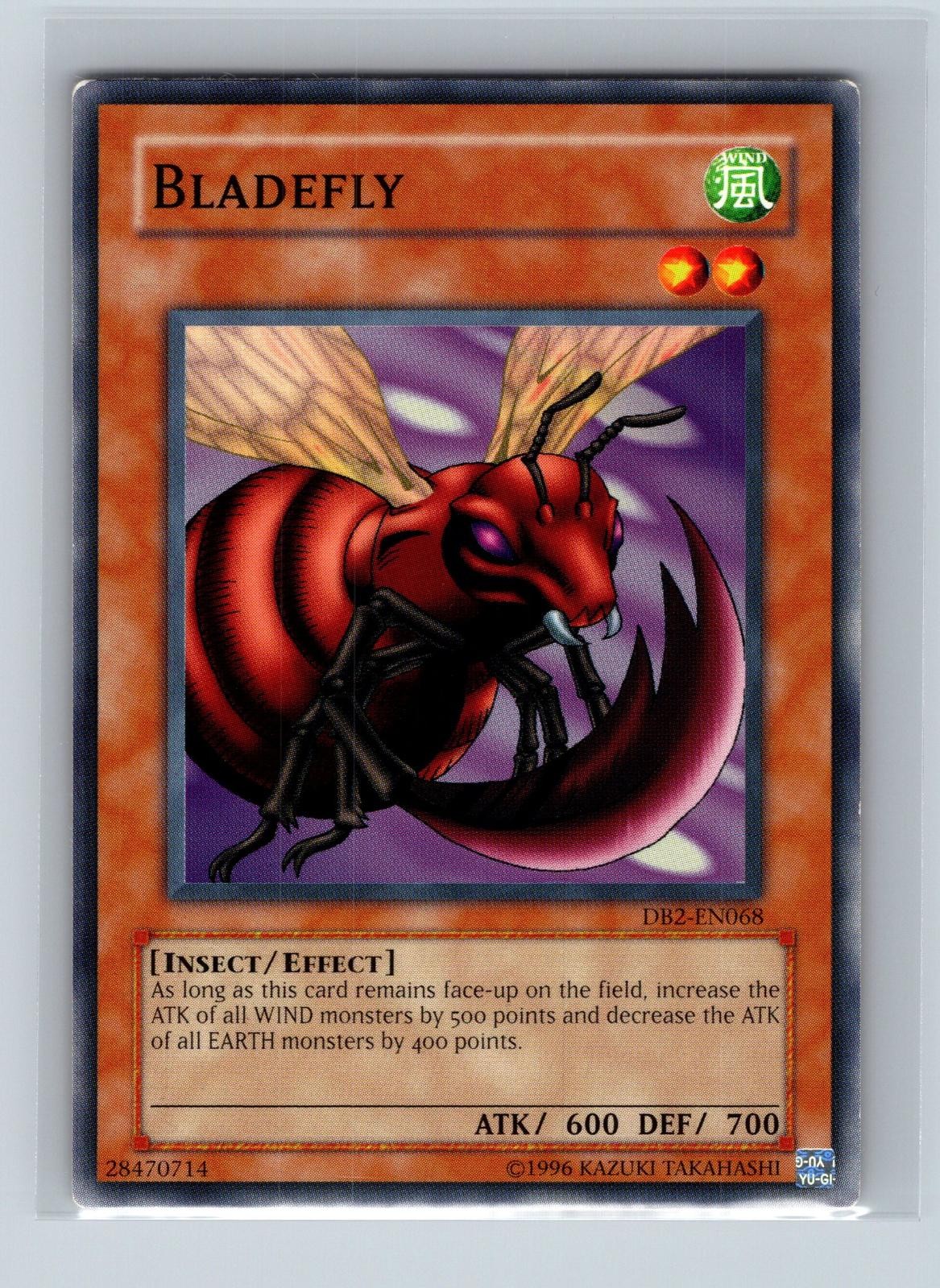 Bladefly DB2-EN068 YuGiOh Dark Beginning 2 trading card — raw and PSA graded price guide