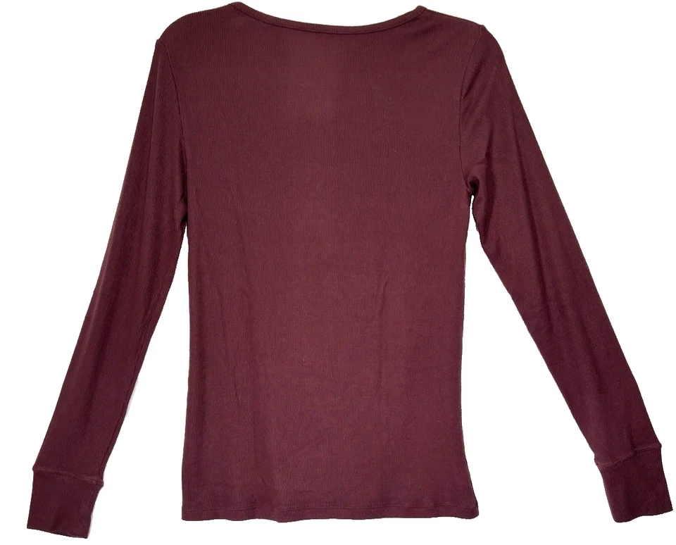 Tommy John Mujer Granate Pequeño Pijama Conjunto Henley Joggers Salón 2 Piezas Foto 4 de 4