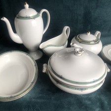 Wedgewood Coffee Pot, Creamer & Tall Lidded Sugar Pot,Plates,Large bowl,pots 