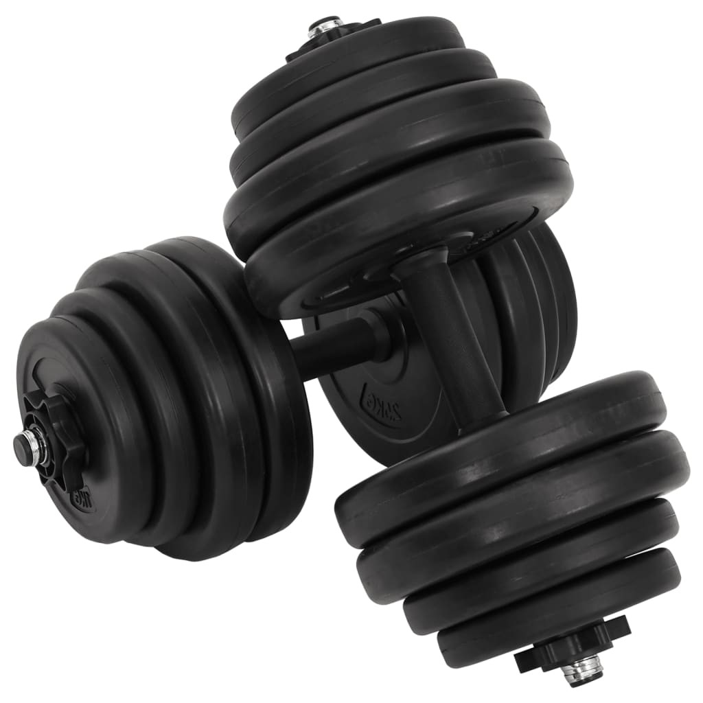 Set Manubri Palestra 2x Ganterele Fitness, Kit Pesi Regolabili 14 Pezzi Casa